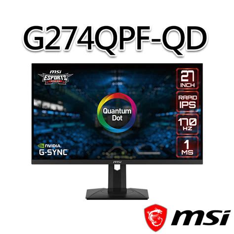 msi微星 G274QPF QD 27吋 電競螢幕 由申甲科技有限公司 線上購物 有閑購物