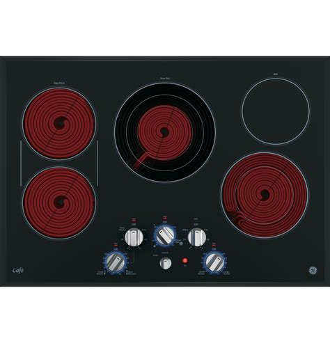 GE Café™ Series 30" Built-In Knob Control Electric Cooktop CP9530SJSS ...