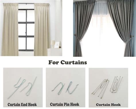 Window Curtain Pin Hook Pack For House Accessories