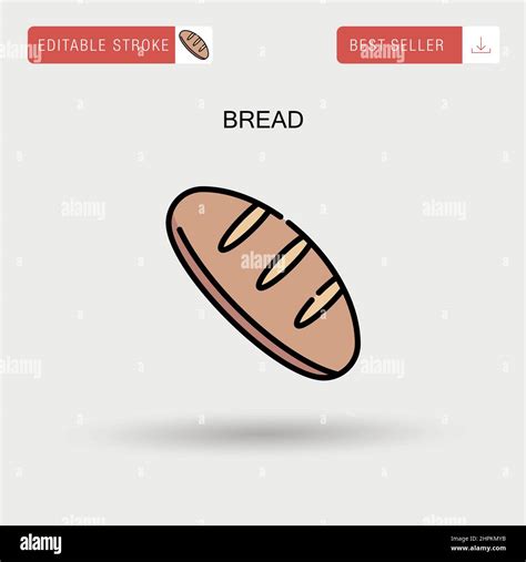 Bread Simple Vector Icon Stock Vector Image And Art Alamy