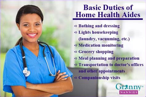 Basic Duties Of Home Health Aides Granny Nannies Home Care Blog