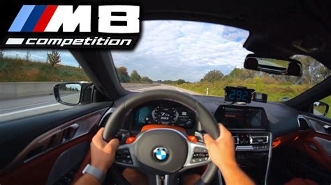 Km H Bmw M Competition Pov Top Speed Test Youtube