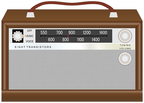 Vintage Radio Cliparts Nostalgic Illustrations From The Golden Era