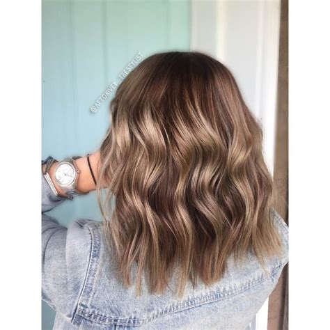 Dark Brown Hair With Ashy Blonde Balayage Lived In Color By