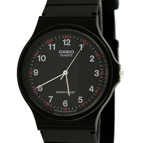 Casio Unisex Black Resin Watch MQ 24 1BLDF MQ 24 1B MQ 24 1 In 2022