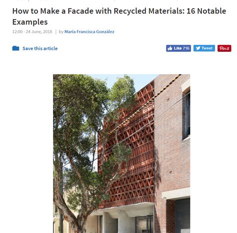 Abwab Featured In Archdaily How To Make A Facade With Recycled Materials