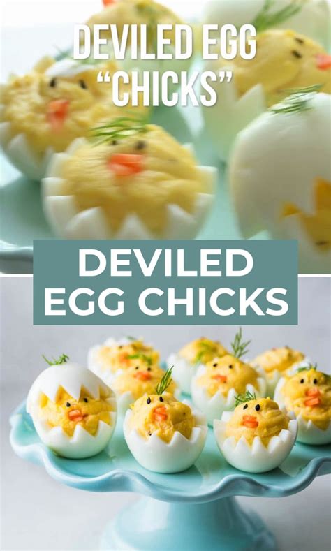 Easy Deviled Egg Chicks For Easter Recipe In 2024 Easter Brunch