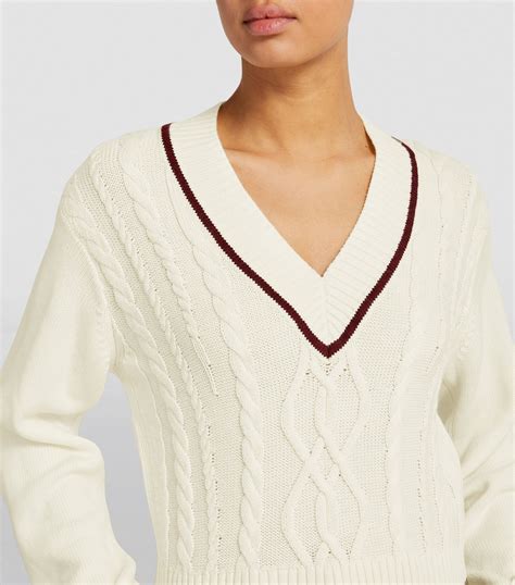 Claudie Pierlot Multi Cable Knit Sweater Harrods Uk