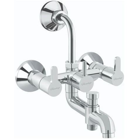 Brass Three Handle 3 In 1 Wall Mixer For Bathroom Fitting At Rs 6510