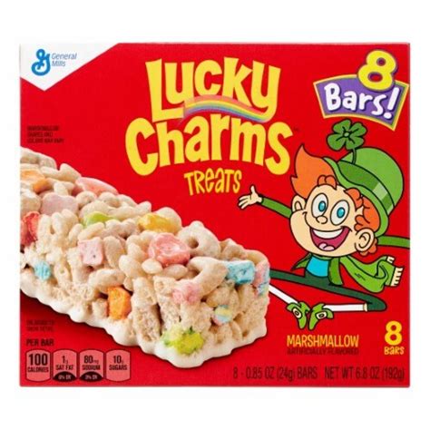 General Mills Lucky Charms Marshmallow Flavored Bars Pack Of 8 8