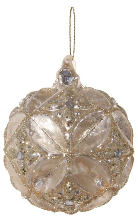 Vintage Glamour Patterned Glass Ball Ornaments - Pearlescent ...