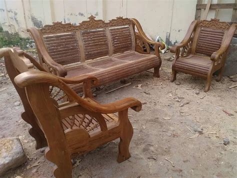 5 Seater Pure Burma Teak Wood Sofa Set At Rs 125000 Set In Madurai ID