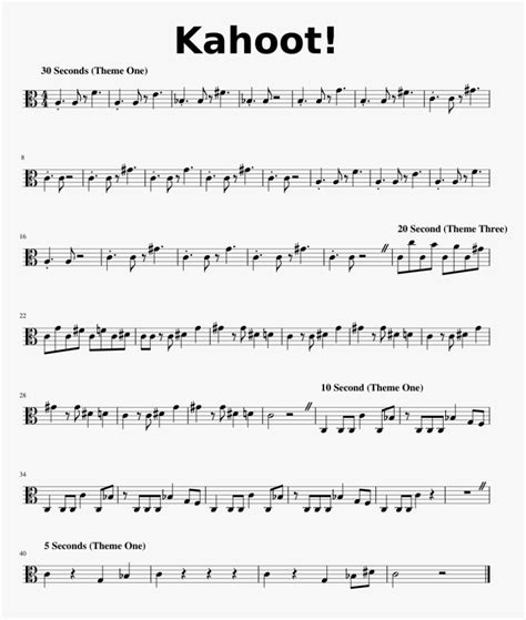 Kahoot Theme Trumpet Sheet Music, HD Png Download - kindpng