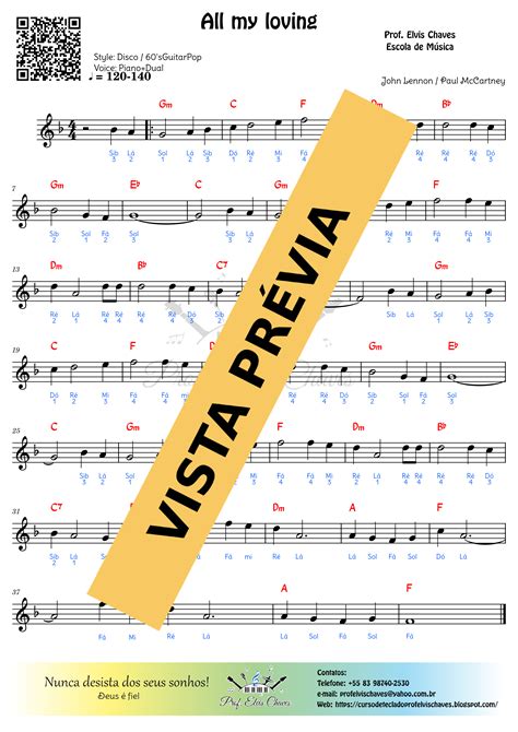 🎼 All My Loving Feche Os Olhos 210 The Beatles Tutorial