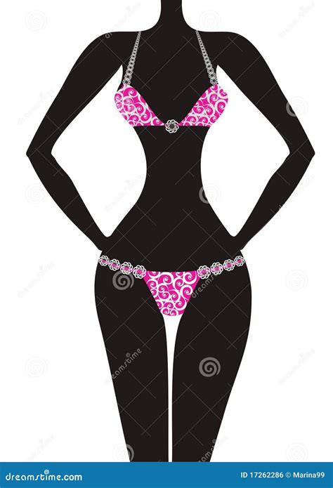 Woman In Bikini Vector Illustration Stock Vector Illustration Of Exercise Body 17262286