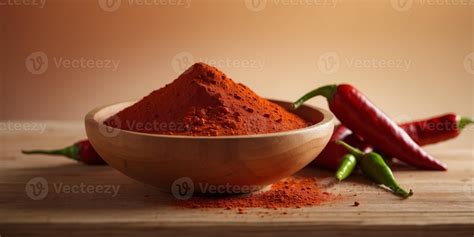 Red Hot Chili Powder In Wooden Bowl On Light Red Background Stock Photo At Vecteezy