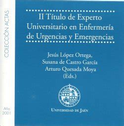 Ii T Tulo De Experto Universitario De Enfermer A En Urgencias Y