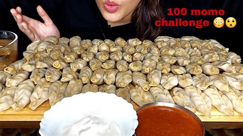 100 Momo Eating Challenge Spicy 🔥 Momo Eating Eating Challenge