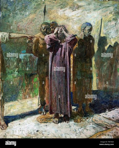 Nikolai Nikolaevich Ge Gay Golgotha Stock Photo Alamy