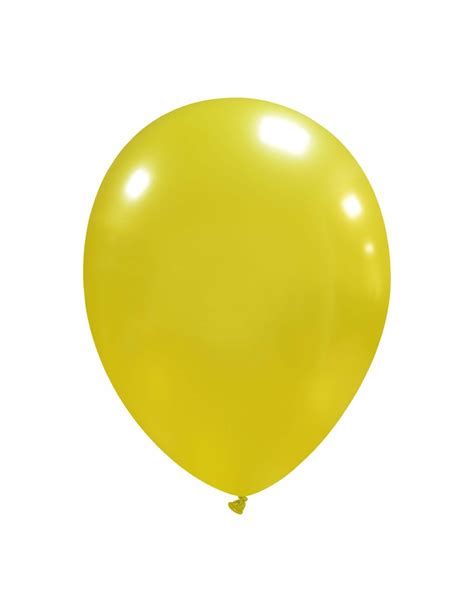 Comprar Globos De Latex Redondos Cm Metalizado Amarillo