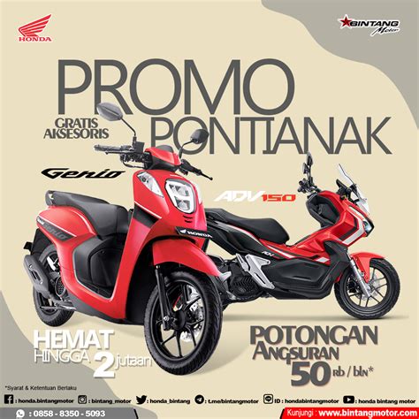 Promo Bintang Motor Pontianak September 2019 Honda Bintang Motor