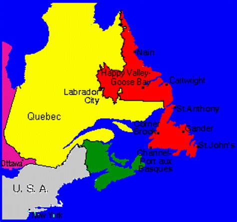 Newfoundland Political Map