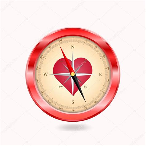 Love Compass Stock Vector Image By ©tunderfold 19010707