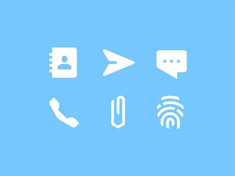 Messenger icons by Evgeniy Artsebasov on Dribbble