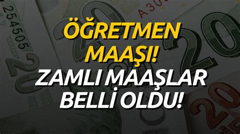 2023 Öğretmen Maaşları Belli Oldu Öğretmen Maaşı Ne Kadar