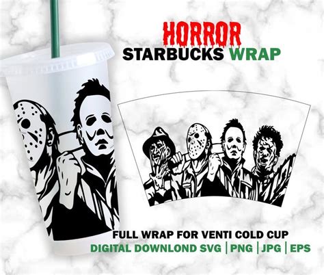 Free Horror Movies Scary Movies Cold Cup Starbucks Cups Free Svg