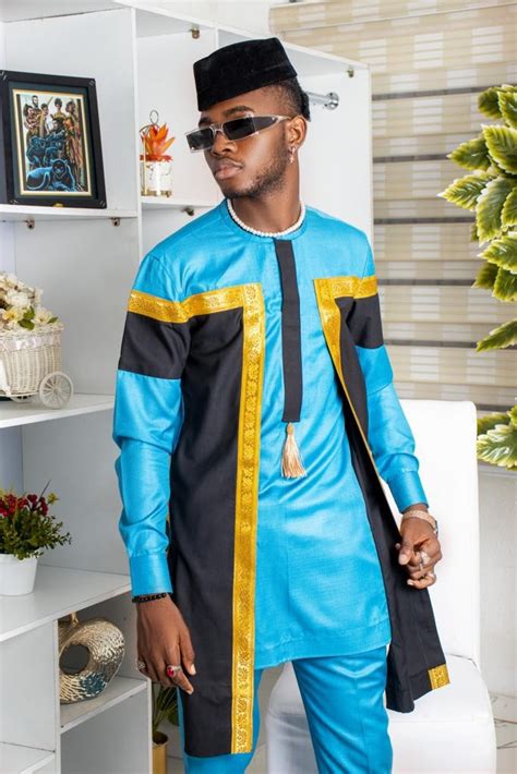 African men cloth, Nigerian Kaftan, African traditional wear for men ...