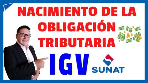 Nacimiento de la Obligación Tributaria IGV ACTUALIZADO YouTube