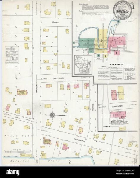 Map of waterloo wisconsin hi-res stock photography and images - Alamy