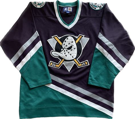 Vintage Anaheim Mighty Ducks Nhl Hockey Jersey L Slapshot Vintage