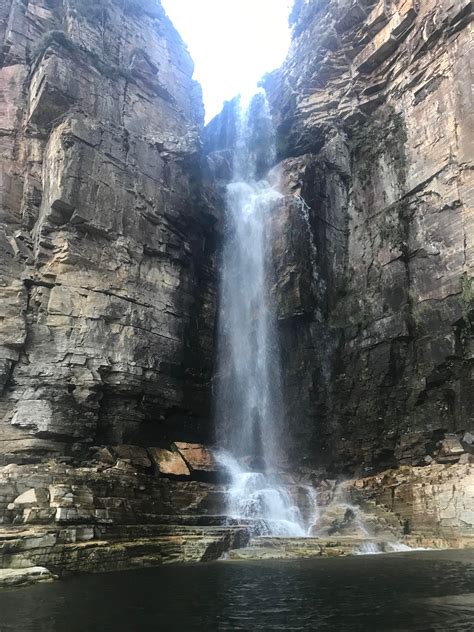 A very beautiful waterfall in Brazil 🇧🇷. The water was so clean and clear [2436x 1125] : r/EarthPorn