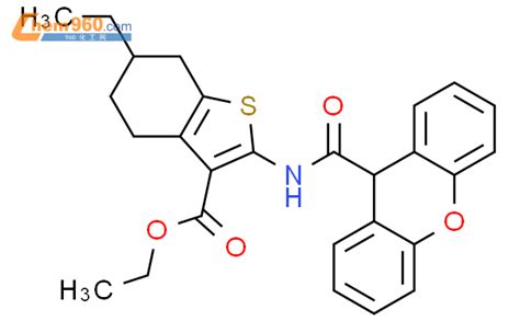 354545 31 6 Ethyl 6 Ethyl 2 9H Xanthen 9 Ylcarbonyl Amino 4 5 6 7