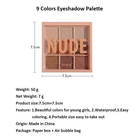 Jual Saniye Saniye Bpom Warna Eyeshadow Palette Nude Glitter Waterproof Eye Shadow Eye Makeup