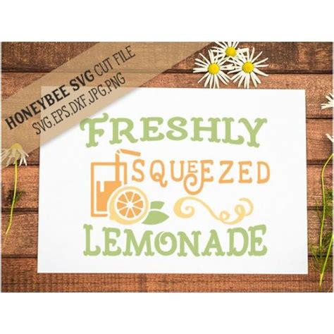 Freshly Squeezed Lemonade Svg Cut File Stitchtopia