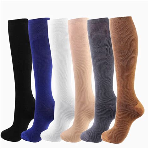 Compression Stockings Men Women 20 30 Mmhg Nursing Cycling Socks Blood