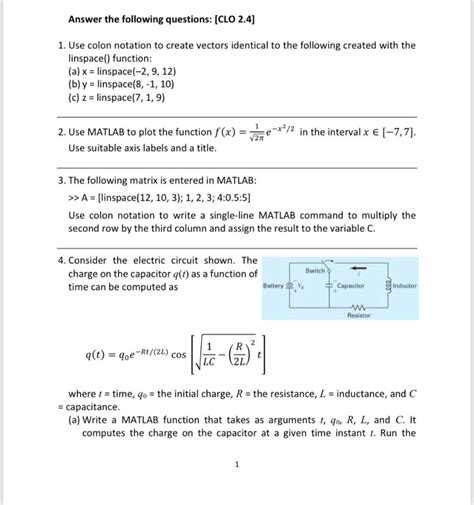 Solved Answer The Following Questions Clo Use Chegg