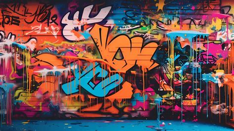 Wall Art Print | Cityscape: Gigant Size Graffiti Wallpaper Colorful Urban Art | Europosters