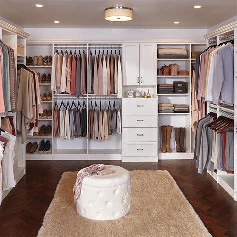 The Home Depot Installed Walk-In Wood Closet Organization System ...