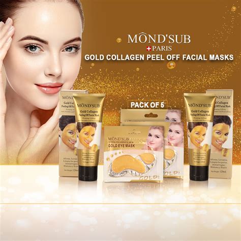 Buy Mondsub Paris Gold Collagen Peel Off Facial Mask Online At Best