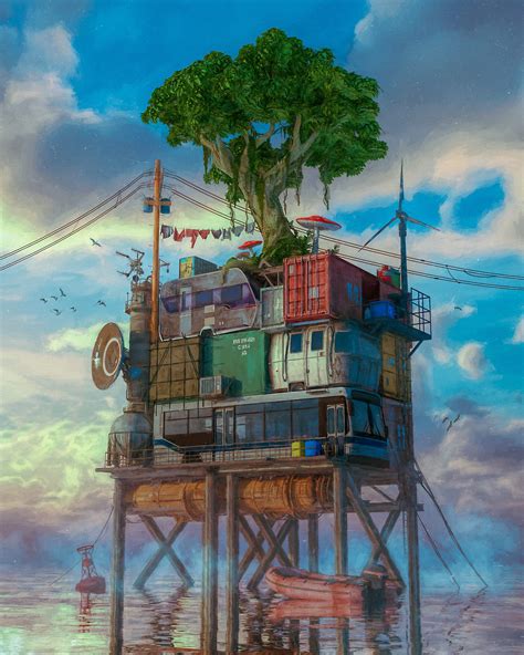 Beeple Ocean Front Prayan Animation