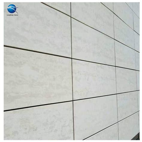 Exterior Limestone Wall Cladding Beige Granite Facade Longtops