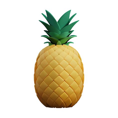 Pineapple 3d Rendering Icon Illustration 28585556 Png