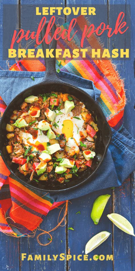 Leftover Pulled Pork Breakfast Hash with Eggs - Family Spice