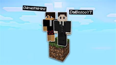 Sobrevivendo Em Apenas 1 Bloco Com Meu Amigo No Minecraft Ft Games