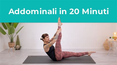 Addominali In 20 Minuti Pilates Per Gli Addominali Esercizi Di