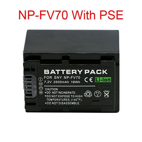 200PCS Lot 2500mAh NP FV70 NP FV70 NPFV70 Camera Battery For SONY HDR